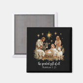 Aimant The Greatest For All Christmas Nativity Jesus Chri (Recto/Verso)