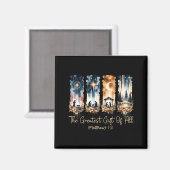 Aimant The Greatest Gift For All Christmas Nativity Jesus (Recto/Verso)