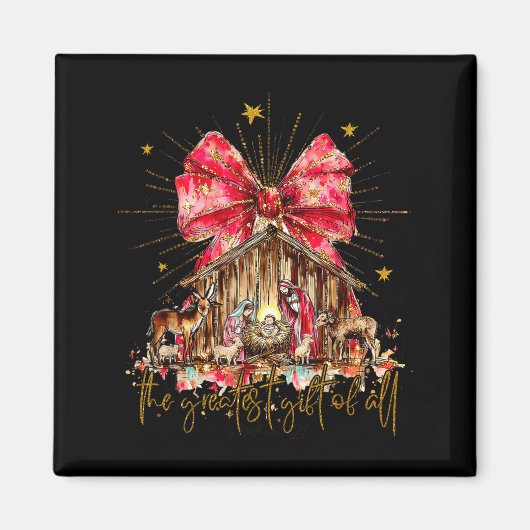 Aimant The Greatest Gift For All Christmas Nativity Jesus (Devant)