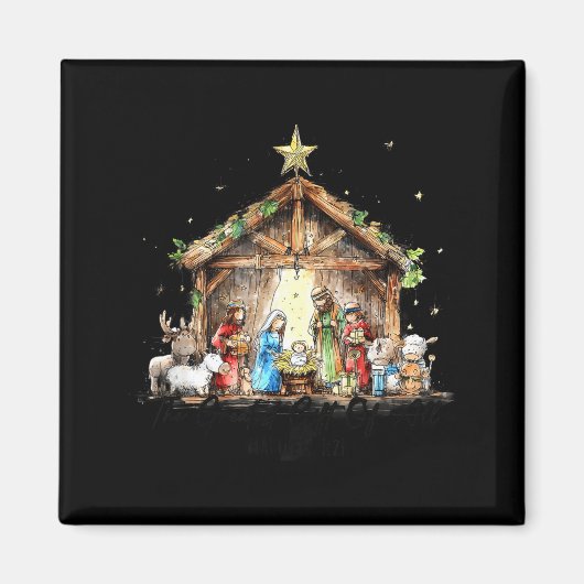 Aimant The Greatest Gift For All Christmas Nativity Jesus (Devant)