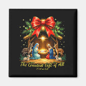 Aimant The Greatest Gift Of All Nativity Christian Christ (Devant)