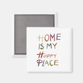 Aimant The Happy Introvert “Home Is My Happy Place” (Recto/Verso)