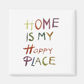 Aimant The Happy Introvert “Home Is My Happy Place” (Devant)