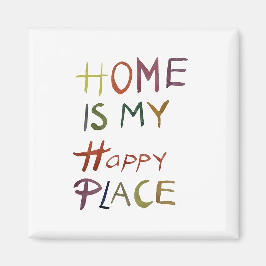 Aimant The Happy Introvert “Home Is My Happy Place” (Devant)