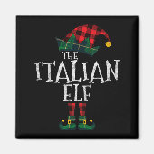 Aimant The Italian Elf Matching Family Group Gift Funny C (Devant)