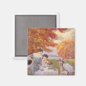 Aimant Thé l'après-midi dans le parc (Recto/Verso)