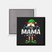 Aimant The Mama Elf Christmas Family Pajama Party (Recto/Verso)