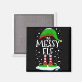 Aimant The Messy Elf Christmas Family Matching Xmas Group (Recto/Verso)