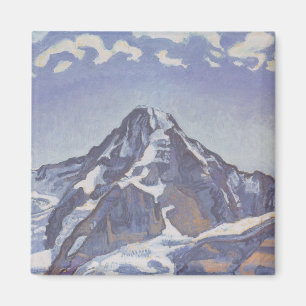 Aimant The Monk Mountain With Clouds (Ferdinand Hodler)