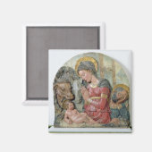 Aimant The Nativity, c.1460 (painted terracotta) (Recto/Verso)