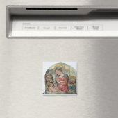 Aimant The Nativity, c.1460 (painted terracotta) (In Situ (Lave-vaisselle))