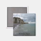 Aimant The Normandy coast in France - Les Petites Dalles (Recto/Verso)
