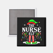 Aimant The Nurse Elf Christmas Nursing Funny Rn Christmas (Recto/Verso)