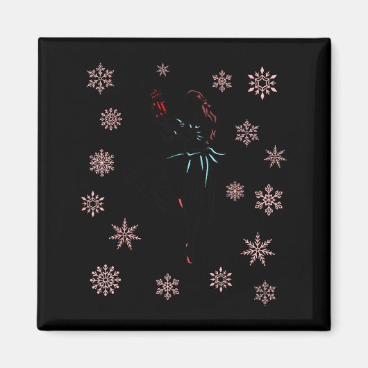 Aimant The Nutcracker Ballet And Clara Ballerina Christma (Devant)