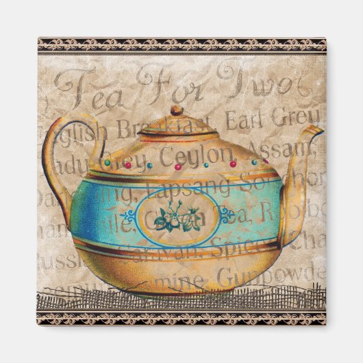 Aimant Thé pour deux (Devant)