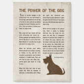 Aimant The Power of the Dog Poem - Rudyard Kipling (Recto)