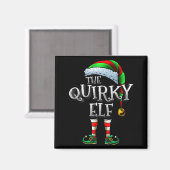 Aimant The Quirky Elf Shirt Matching Family Quirky Christ (Recto/Verso)