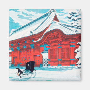 Aimant The Red Gate of Hongo in Snow by Hiroaki Takahashi