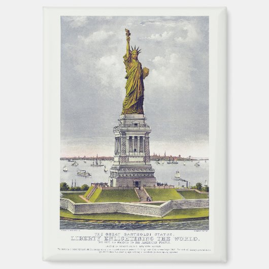 Aimant The Statue of Liberty, The Great Bartholdi Statue (Recto)