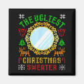 Aimant The Ugliest Ugly Christmas Sweater With Mirror Fun (Devant)