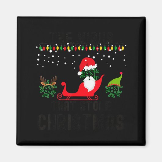 Aimant The Virus That Stole Christmas 2020 Tacky Ugly Xma (Devant)