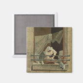 Aimant The Washerwoman, gravée par J. Laurent Julien (c1 (Recto/Verso)