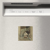 Aimant The Washerwoman, gravée par J. Laurent Julien (c1 (In Situ (Lave-vaisselle))