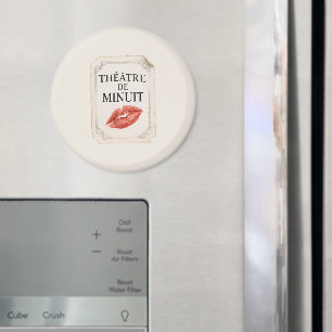 Aimant Théâtre français de minuit baiser aux lèvres rouge