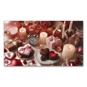 Aimant Thème Cadeau Romantique   Carte de Visite É