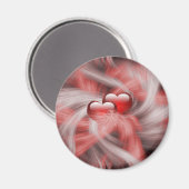 Aimant Thème d'amour des coeurs (Recto/Verso)