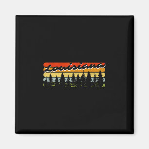 Aimant Thème de cabane de forêt de Louisiane Souvenir de
