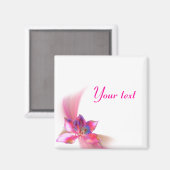 Aimant Thème magnolia rose (Recto/Verso)