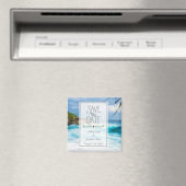 Aimant Thème plage Enregistrer la date (In Situ (Lave-vaisselle))