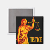 Aimant Thème | Scales de justice (Recto/Verso)