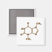 Aimant Théobromine au chocolat Formule chimique moléculai (Recto/Verso)