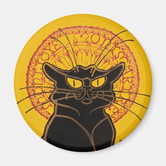 Aimant Theophile Steinlen - Le Chat Noir Vintage (Devant)