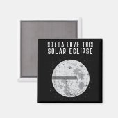 Aimant Théorie du Complot de la Terre Plate Éclipse Solai (Recto/Verso)