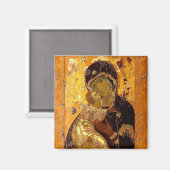 Aimant Théotokos de Vladimir Icône chrétienne orthodoxe (Recto/Verso)