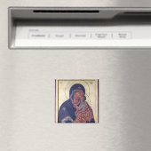 Aimant Théotokos et l'icône orthodoxe du Christ Enfant (In Situ (Lave-vaisselle))
