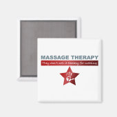 Aimant Thérapie de massage en rouge rubis (Recto/Verso)
