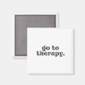 Aimant Thérapie - Problème de santé mentale amusant (Recto/Verso)