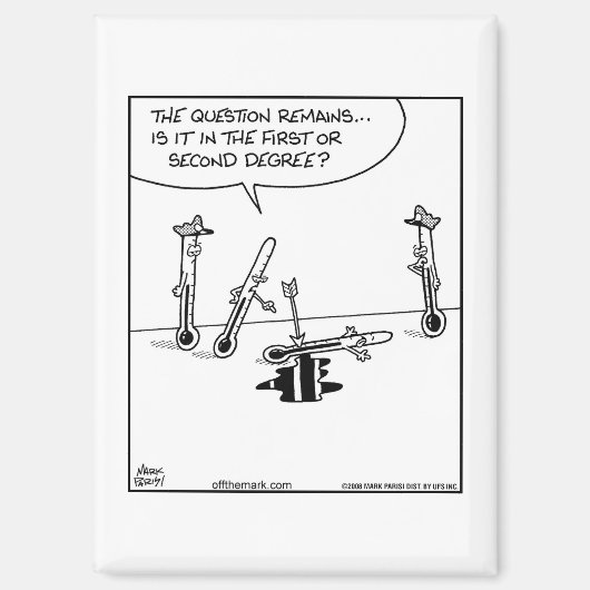 Aimant Thermometer Murder 1st or 2nd degree (Recto)