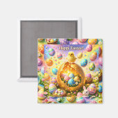Aimant These are magnets, Easter magical chick and bunny  (Recto/Verso)