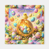 Aimant These are magnets, Easter magical chick and bunny  (Devant)