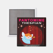 Aimant Thespian de pantomime - Marraine fée (Recto/Verso)