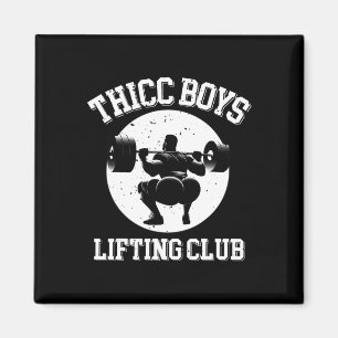 Aimant Thicc Boys Lifting Club Funny Gym Mens Squat Bodyb