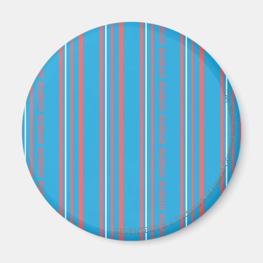 Aimant Thin Stripes Aqua (Devant)