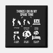 Aimant Things I Do In My Spare Time, Golf Player  (Devant)