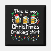 Aimant This Is My Christmas Beer Drinking Funny Party Xma (Devant)