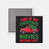 Aimant This Is My Christmas Movie Watching Shirt Bigfoot  (Recto/Verso)